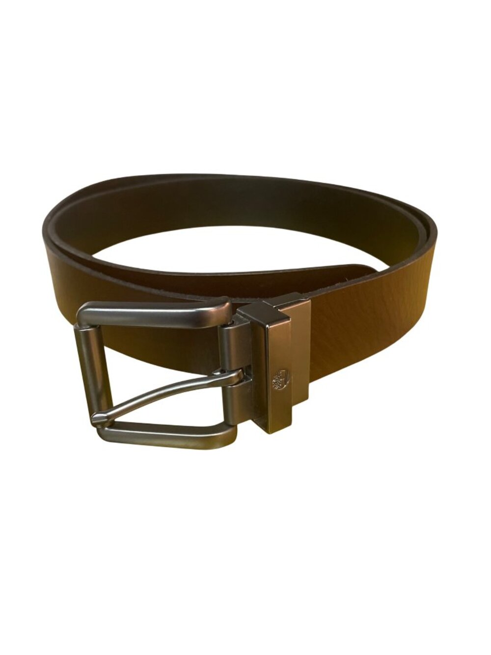 Timberland Men's Leather Adjustable Belt Brown Sz 44 (APPROX)